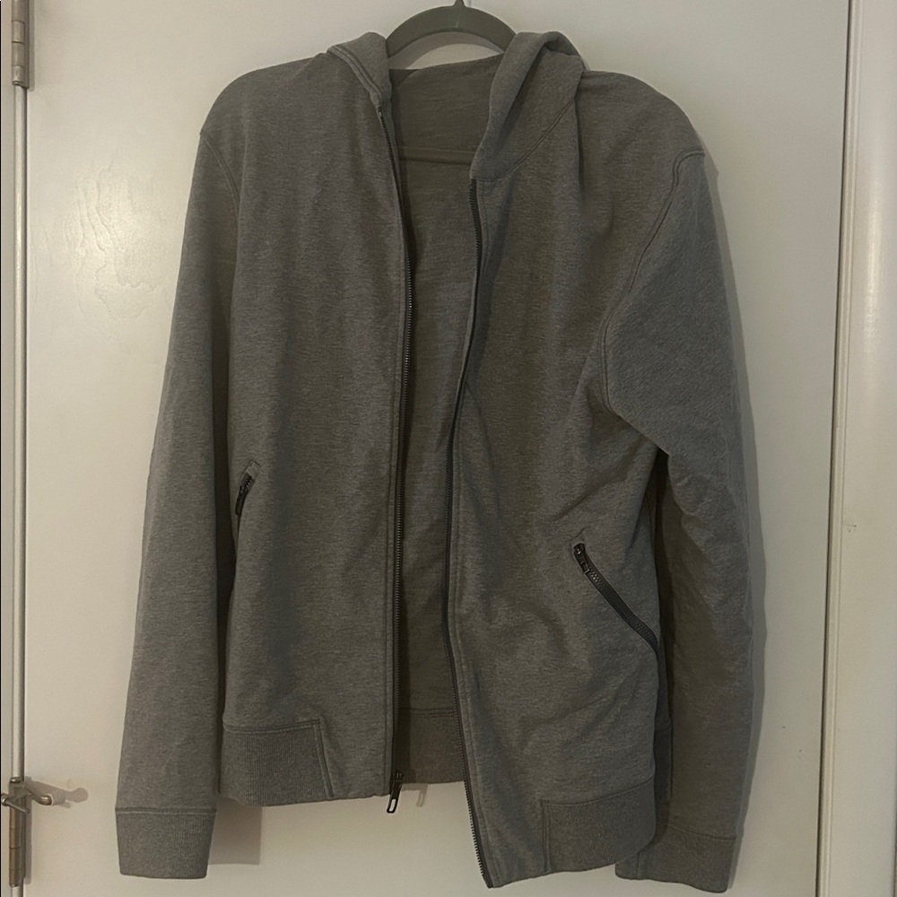 Gray Zip-Up Hoodie Lululemon